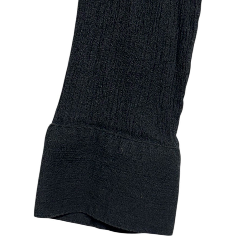Harley Davidson Grommet Neckline Shirt Crepe Long Sleeve Womens Large Black - Picture 6 of 12
